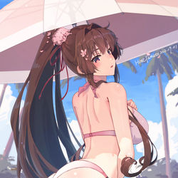 This is a pixiv picture whose title is 水着大和改二🌸.