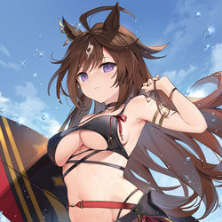 This is a pixiv picture whose title is 水着ドゥラちゃん.