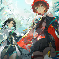 This is a pixiv picture whose title is 一只雨后的蘑菇.