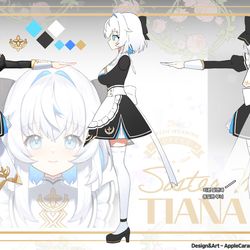 This is a pixiv picture whose title is 【お仕事】Vtuber - ティアナ·スイ.