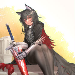 This is a pixiv picture whose title is 血掟テキサス 缄默德克萨斯 Texas the Omertosa.