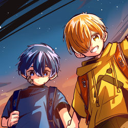 This is a pixiv picture whose title is 帰路.