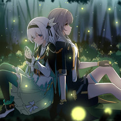 This is a pixiv picture whose title is 星&流萤-On your side forever.