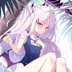 This is a pixiv picture whose title is 空崎ヒナ💜.