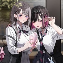 This is a pixiv picture whose title is 志乃と恋2.