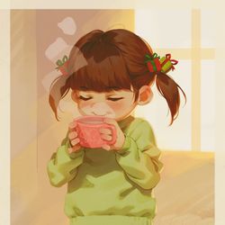 This is a pixiv picture whose title is Choccy milk break.