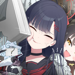 This is a pixiv picture whose title is 忍无可忍.
