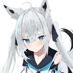 This is a pixiv picture whose title is ツインテール江風.