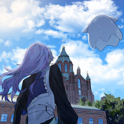 This is a pixiv picture whose title is お仕事 in 🇫🇮.