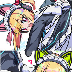 This is a pixiv picture whose title is メイドモモミド.