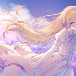 This is a pixiv picture whose title is 【お仕事絵】花に亡霊／歌ってみたMVイラスト.