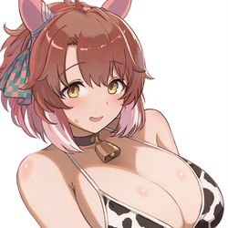 This is a pixiv picture whose title is ウシ娘.