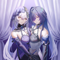 This is a pixiv picture whose title is 黄泉×スワン.