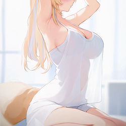 This is a pixiv picture whose title is Fuwawa 💦.