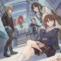 This is a pixiv picture whose title is ガールズバンドクライ.