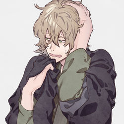 This is a pixiv picture whose title is 【BLEACH】帽子を取られると弱くなる浦原さん.