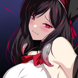 This is a pixiv picture whose title is 爆乳略奪お姉さん.