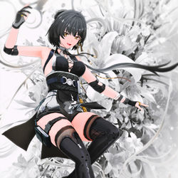 This is a pixiv picture whose title is 【MMD鳴潮】 漂泊者さん その３.