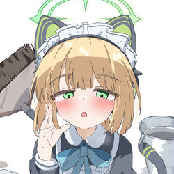 This is a pixiv picture whose title is メイドミドリ.
