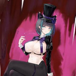 This is a pixiv picture whose title is チェシャー(アズールレーン).