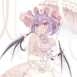 This is a pixiv picture whose title is 白レミリア.