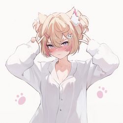 This is a pixiv picture whose title is Mococo ✌️.