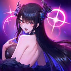 This is a pixiv picture whose title is Say My Name 🎼🖤.