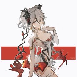 This is a pixiv picture whose title is 椿.