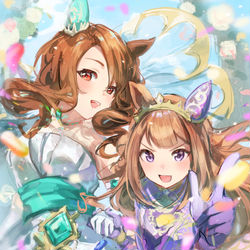 This is a pixiv picture whose title is 新衣装キング&スイーピー.