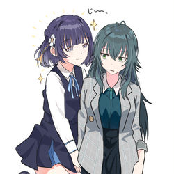 This is a pixiv picture whose title is 久しぶりに手毬と話せて嬉しい美鈴とそれを嫌がる？手毬.