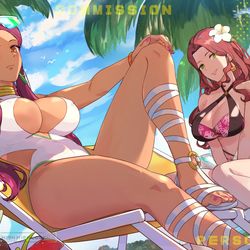 This is a pixiv picture whose title is commission.