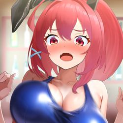 This is a pixiv picture whose title is スク水曜日！.