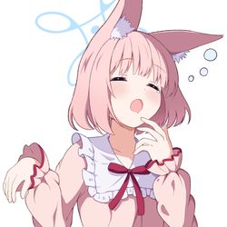 This is a pixiv picture whose title is 寝起きニコ.