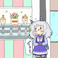 This is a pixiv picture whose title is パフェ食べたいミラ子.