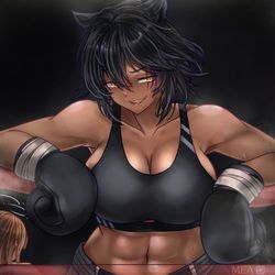 This is a pixiv picture whose title is 👊!(comm).