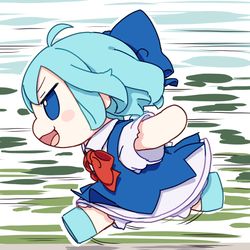 This is a pixiv picture whose title is 走るふもふもちるの.