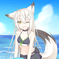 This is a pixiv picture whose title is 水着なシエルちゃん.