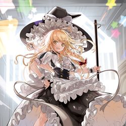 This is a pixiv picture whose title is 霧雨魔理沙.