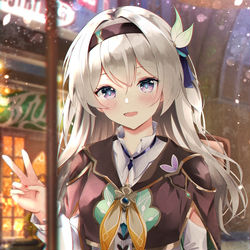 This is a pixiv picture whose title is 流螢.