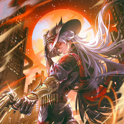 This is a pixiv picture whose title is Boothill.