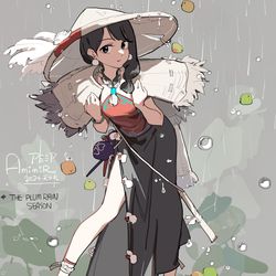 This is a pixiv picture whose title is 梅雨.