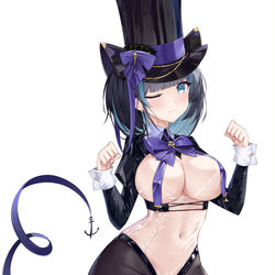 This is a pixiv picture whose title is 柴郡猫猫.