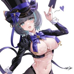 This is a pixiv picture whose title is 柴郡礼服.