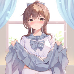 This is a pixiv picture whose title is 日常 水手服自拍3.