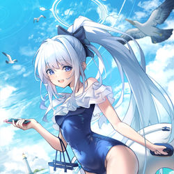This is a pixiv picture whose title is ミヤコ 夏休み🌊.