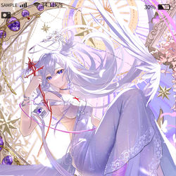 This is a pixiv picture whose title is 自设白崎银子-天使装银妹.