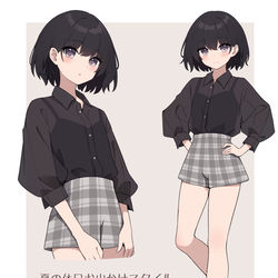 This is a pixiv picture whose title is 男の娘の好きなファッション発表.