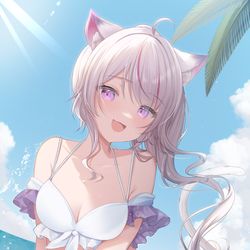 This is a pixiv picture whose title is Skeb 136 猫山みあ様.