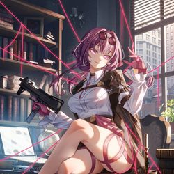 This is a pixiv picture whose title is Kafka.