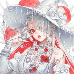 This is a pixiv picture whose title is 魔女.